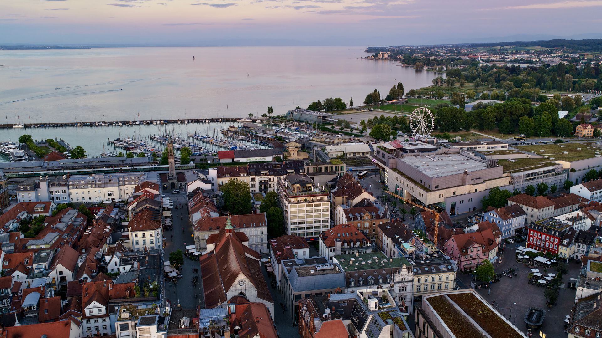 Luftaufnahme der Pilotpraxis, Rosgartenstraße 27, Konstanz